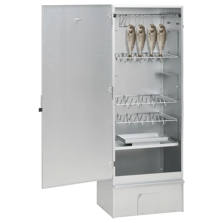 Vidaxl BBQ Smoker mit Kaltrauchgenerator aus verzinktem Stahl