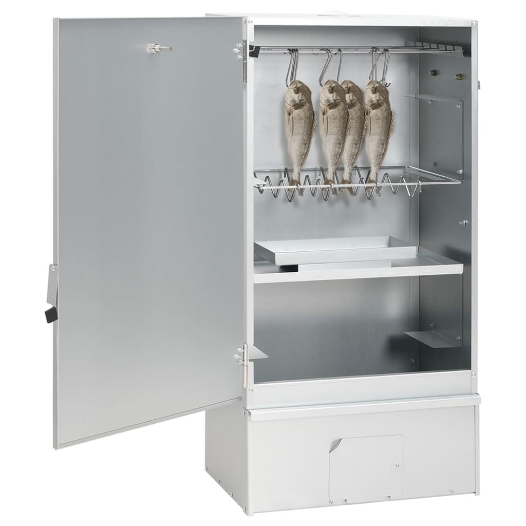 Vidaxl BBQ Smoker mit Kaltrauchgenerator aus verzinktem Stahl