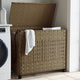 Vidaxl Waschkorb auf Rädern 66x35x60 cm Rattan