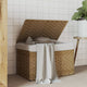 Vidaxl -Waschkorb mit Deckel 55,5 x 35 x 34 cm Poly Rattan