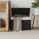 Vidaxl Waschkorb mit Deckel 55,5 x 35 x 34 cm Poly Rattan Schwarz