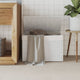 Vidaxl Waschkorb mit Deckel 55,5 x 35 x 34 cm Poly Rattan Weiß