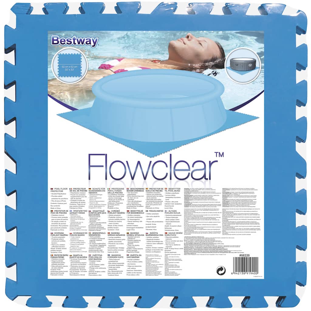 BESTWAY Schwimmbad Basisschutz 8 ST Blue 58220
