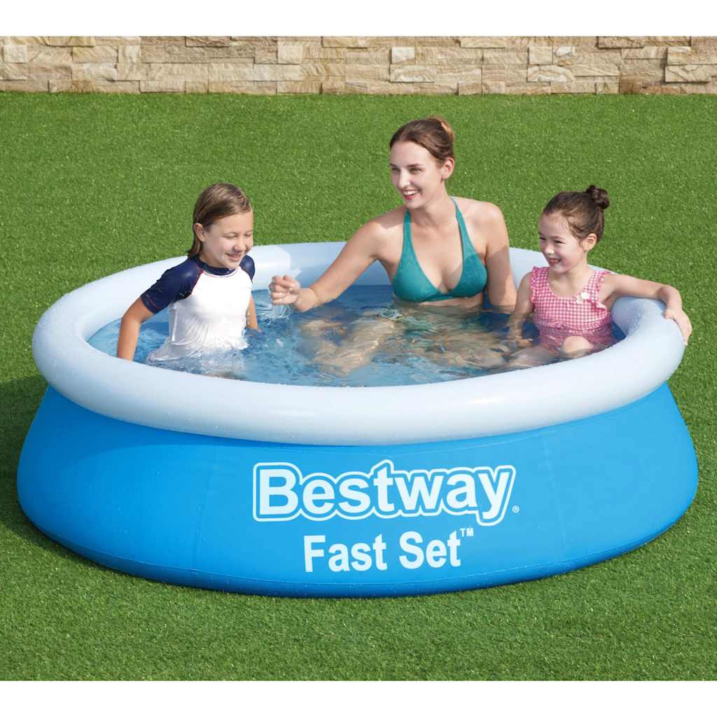 Bestway Fast Set Swimmingpool aufblasbar um 183 x 51 cm blau