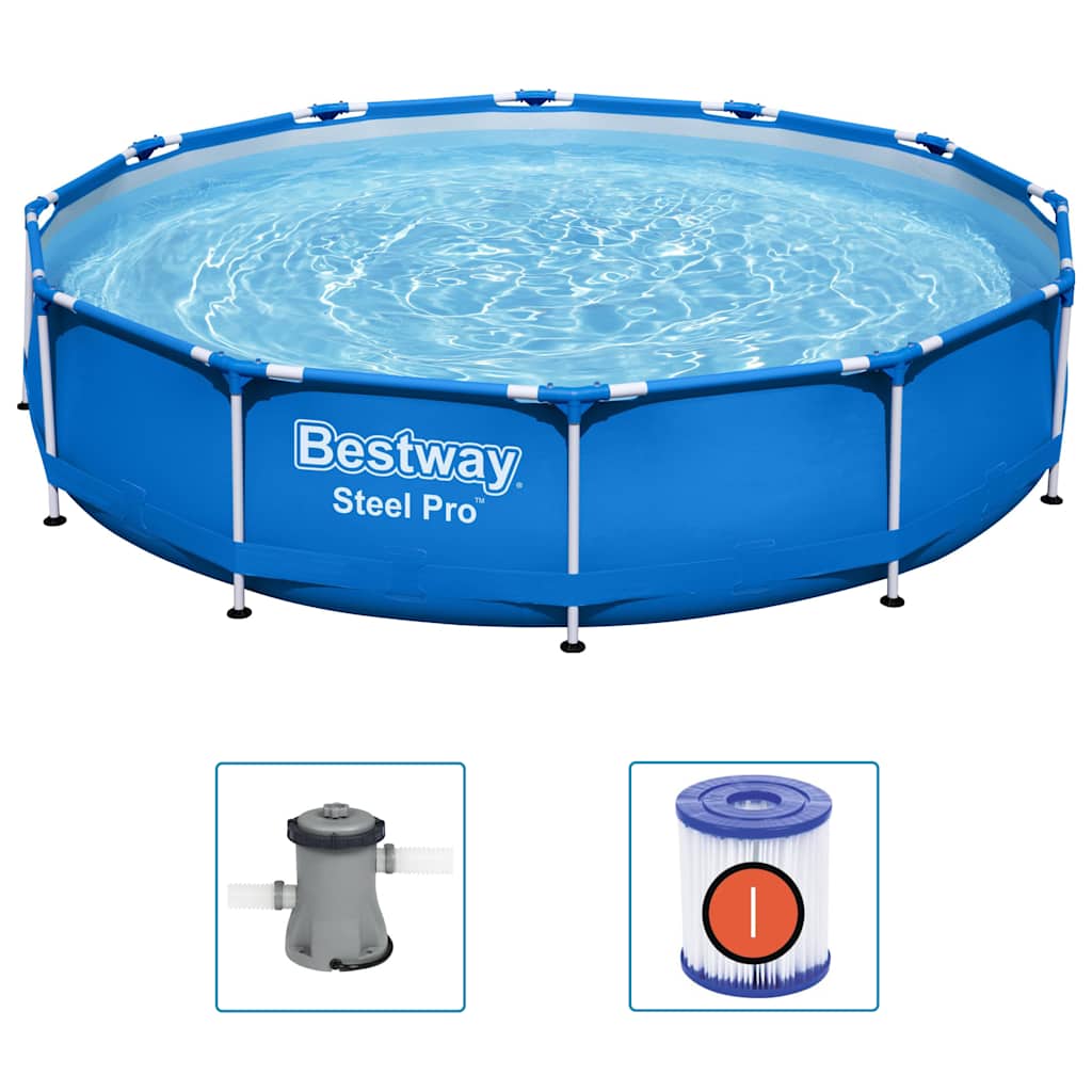 Bestway Stahl Swimming Pool Rahmen 366x76 cm