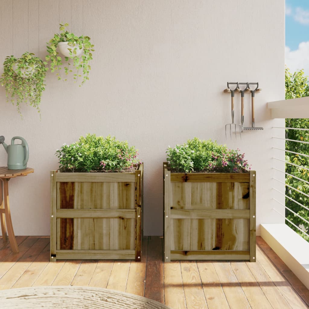 Vidaxl -Pflanzer 2 PC CM imprägniertes Holz