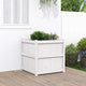 VIDAXL -Planungsbox 70x70x70 cm Festkiefer weiß