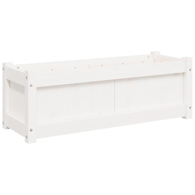 VIDAXL -Planungsbox 90x31x31 cm Festkiefer weiß