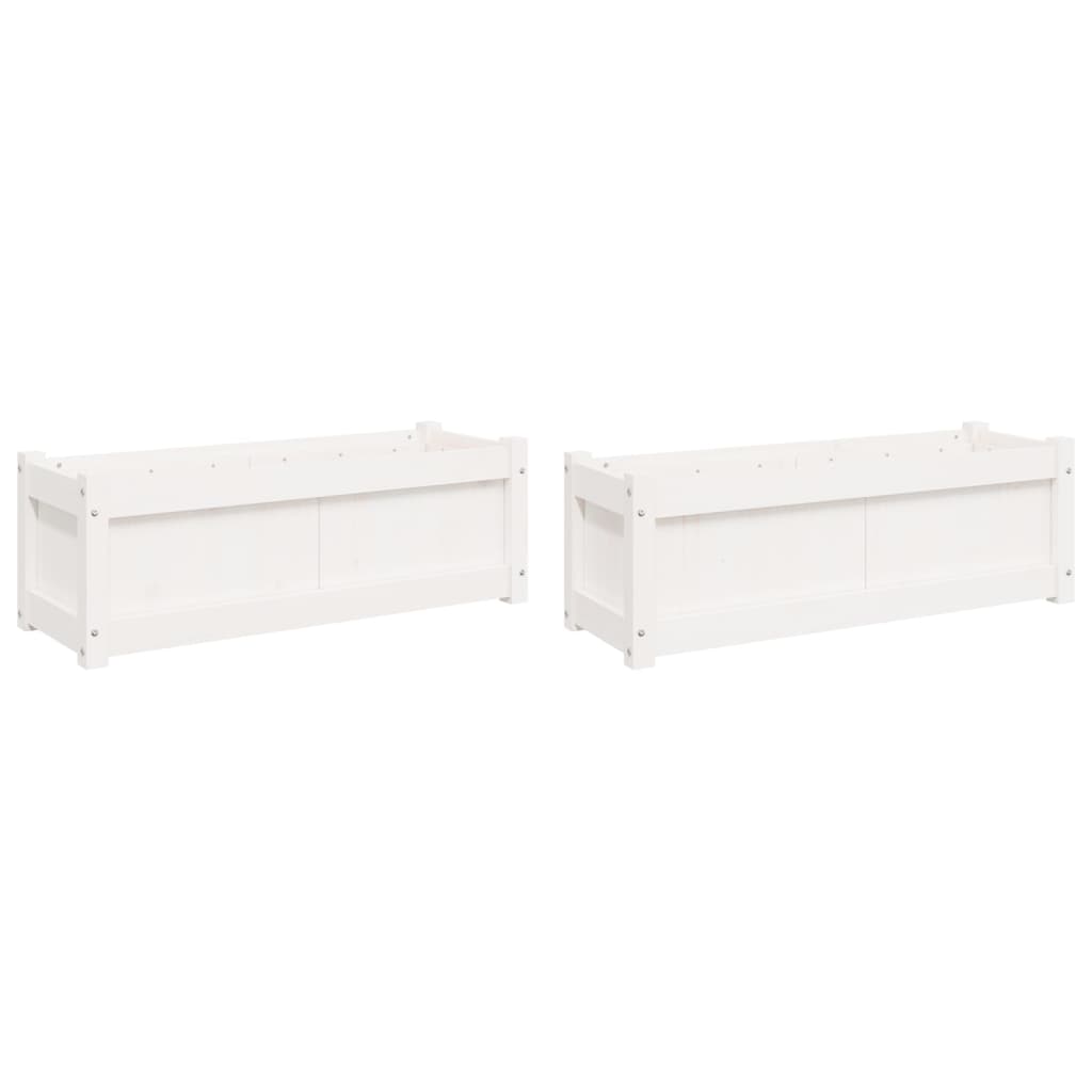 Vidaxl -Pflanzer 2 PC CM Festkiefer weiß