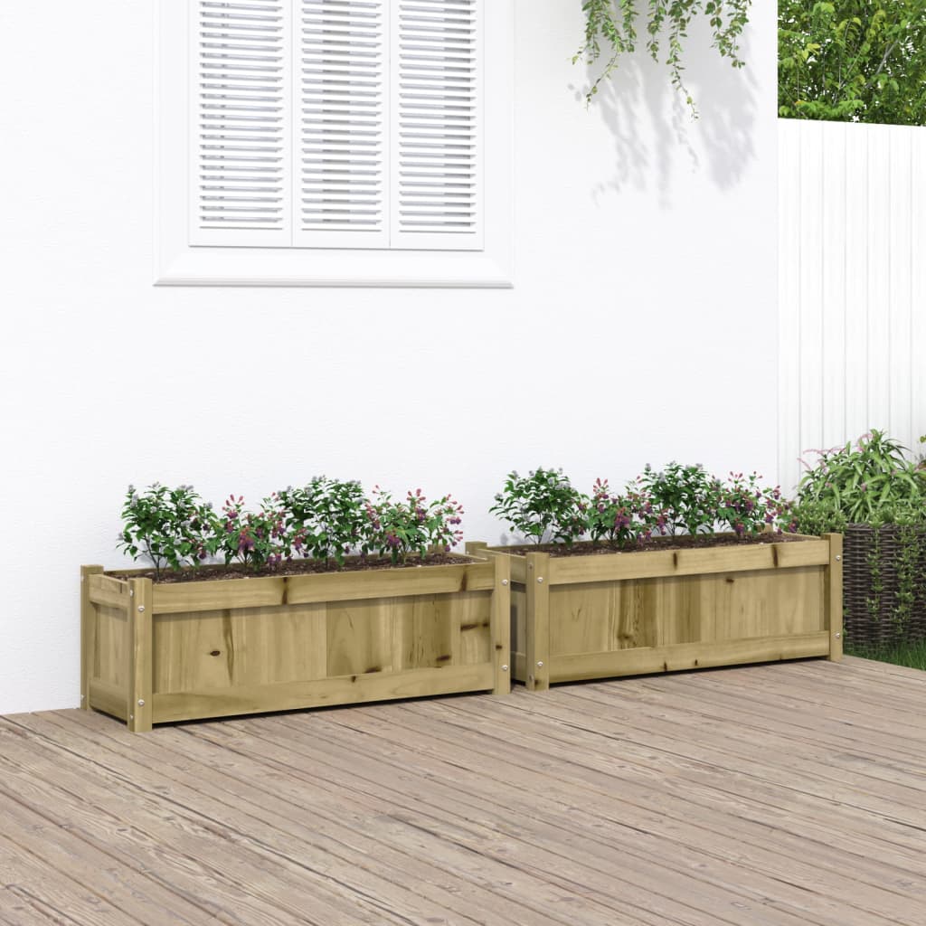 Vidaxl -Pflanzer 2 PC CM imprägniertes Holz