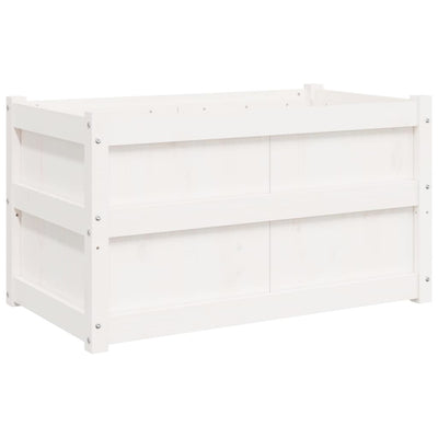 VIDAXL -Planungsbox 90x50x50 cm Festkiefer weiß