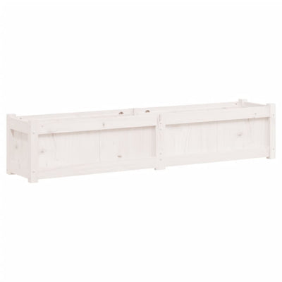 VIDAXL -Planungsbox 150x31x31 cm Festkiefer weiß