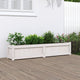 VIDAXL -Planungsbox 150x31x31 cm Festkiefer weiß