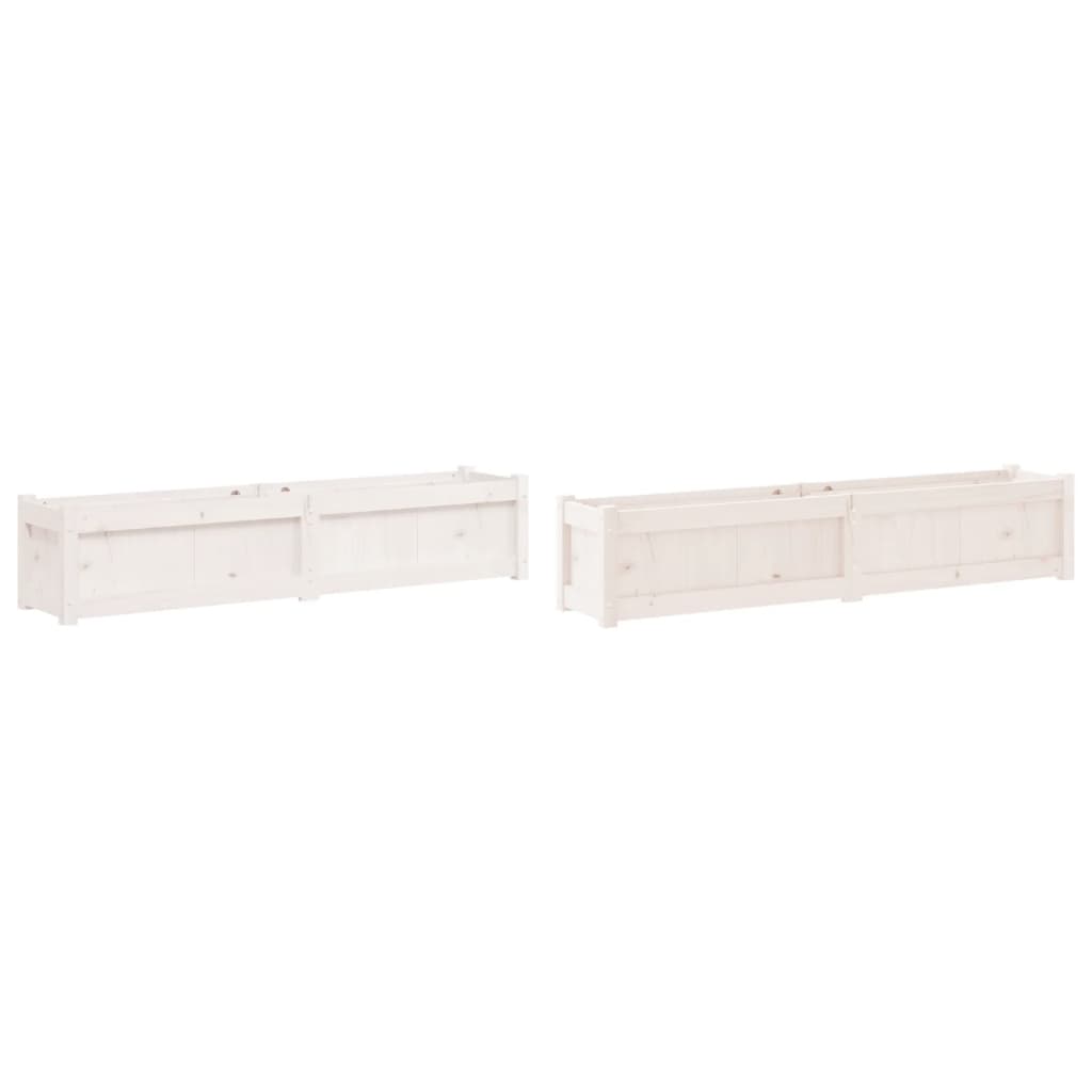 Vidaxl -Pflanzer 2 PC CM Festkiefer weiß