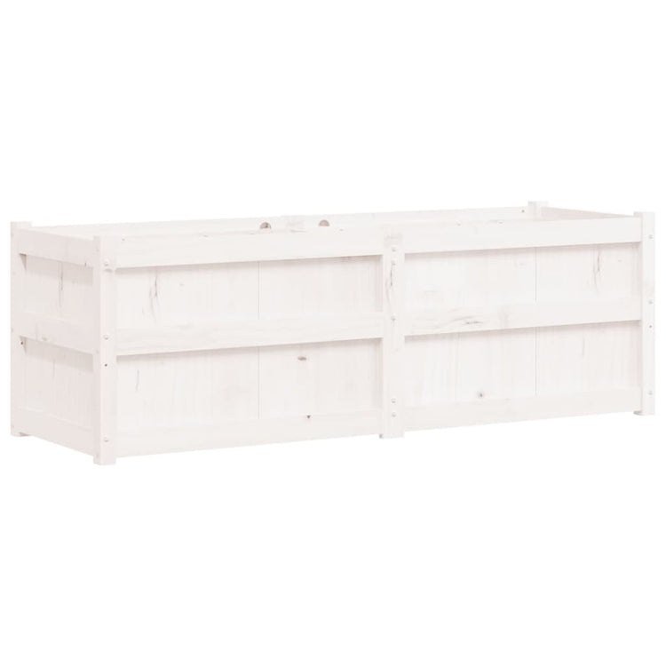 VIDAXL -Pflanzer 150x50x50 cm Festkiefer weiß
