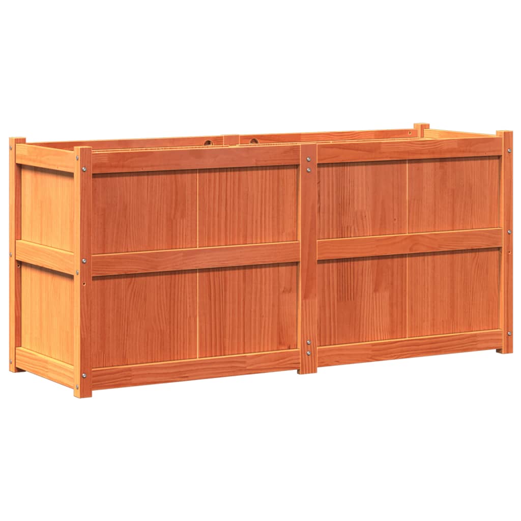 VIDAXL -Pflanzer 150x50x70 cm Festkiefer Wäschebraun