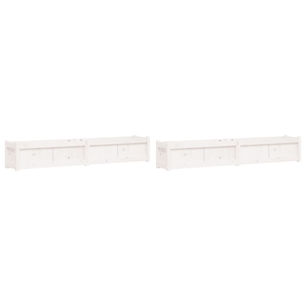 Vidaxl -Pflanzer 2 PC CM Festkiefer weiß