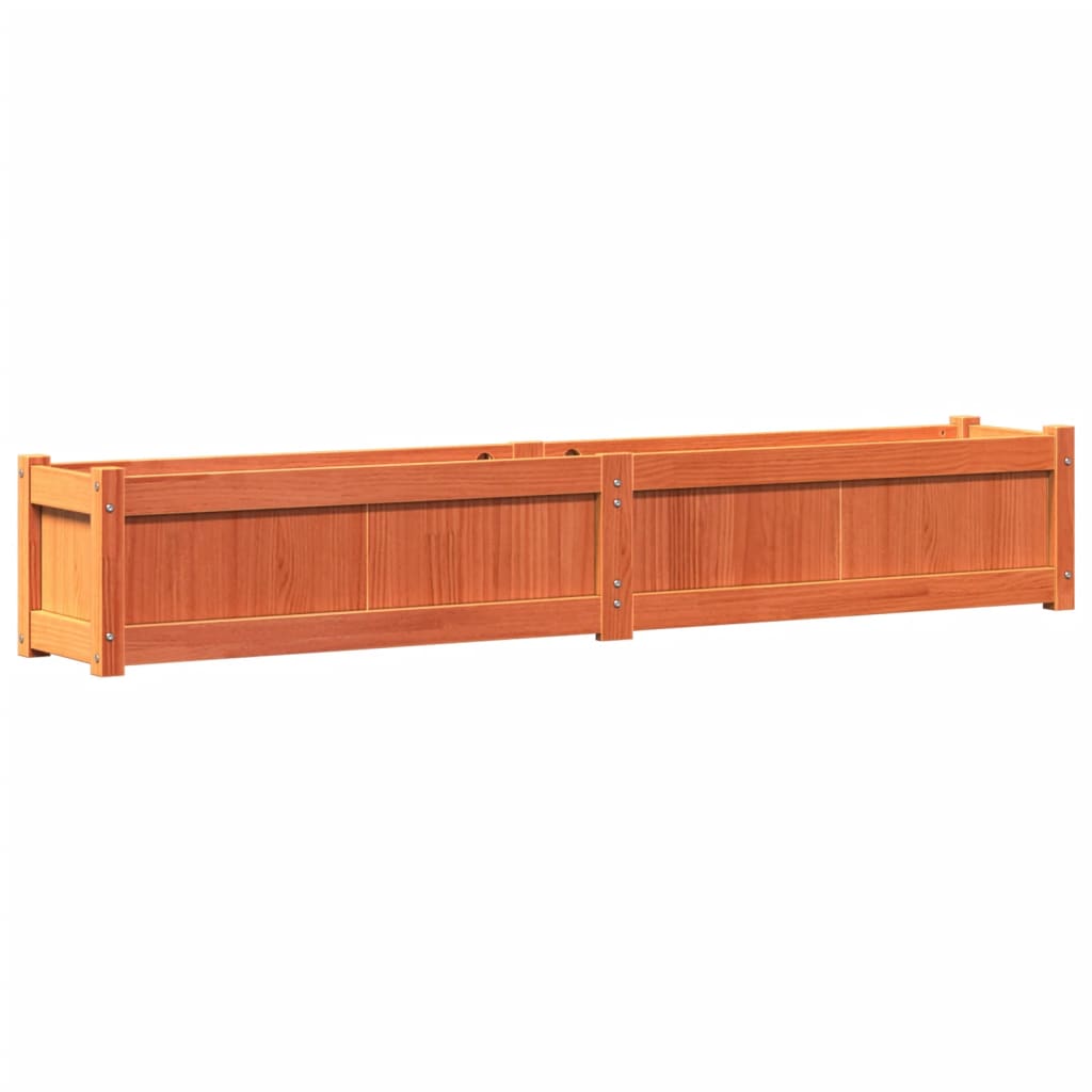 VIDAXL -Pflanzer 180x31x31 cm Festkiefer Wäsche Braun
