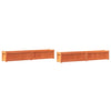 Vidaxl -Pflanzer 2 pc cm Festkiefer Wäsche braun