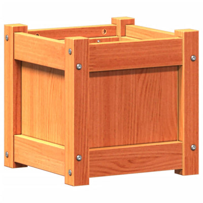 VIDAXL -Planungsbox 31x31x31 cm Festkiefer Wäsche Braun