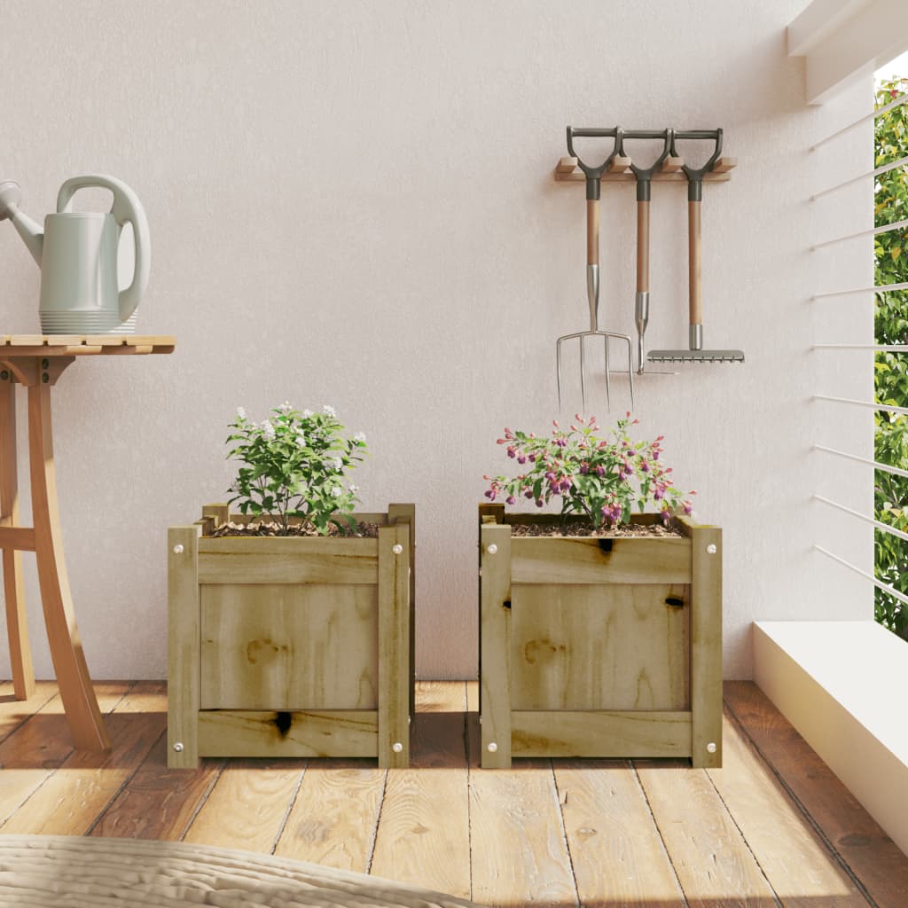 Vidaxl -Pflanzer 2 PC CM imprägniertes Holz