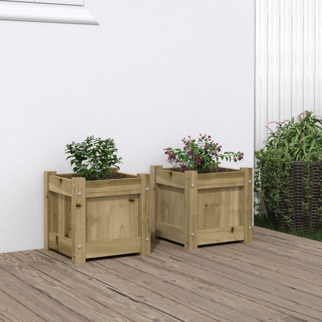 Vidaxl -Pflanzer 2 PC CM imprägniertes Holz