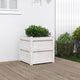 VIDAXL -Planungsbox 50x50x50 cm Festkiefer weiß
