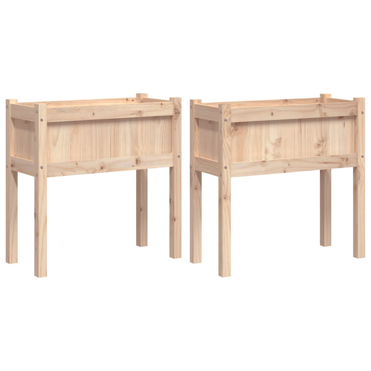 Vidaxl -Pflanzer mit Beinen 2 PCs Festkiefer