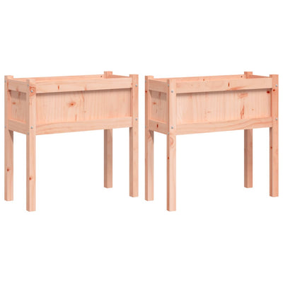 Vidaxl -Pflanzer mit Beinen 2 PCs Solid Douglashout