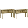 VIDAXL -Pflanzer mit Beinen 2 pc cm imprägniertes Holz