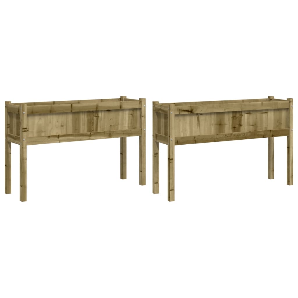 VIDAXL -Pflanzer mit Beinen 2 pc cm imprägniertes Holz