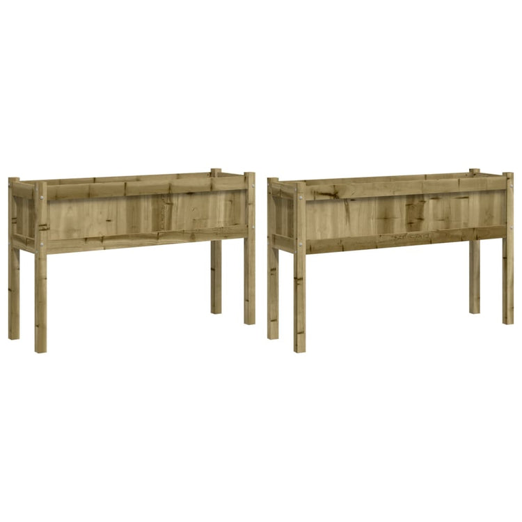 VIDAXL -Pflanzer mit Beinen 2 pc cm imprägniertes Holz