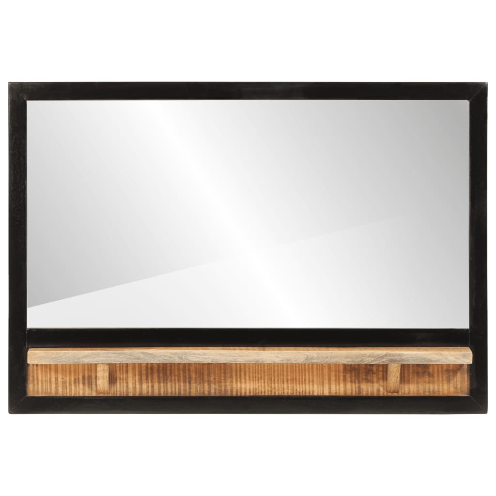 VidaXL-Spiegel mit Ablage 80x8x55 cm aus Glas und massivem Mangoholz