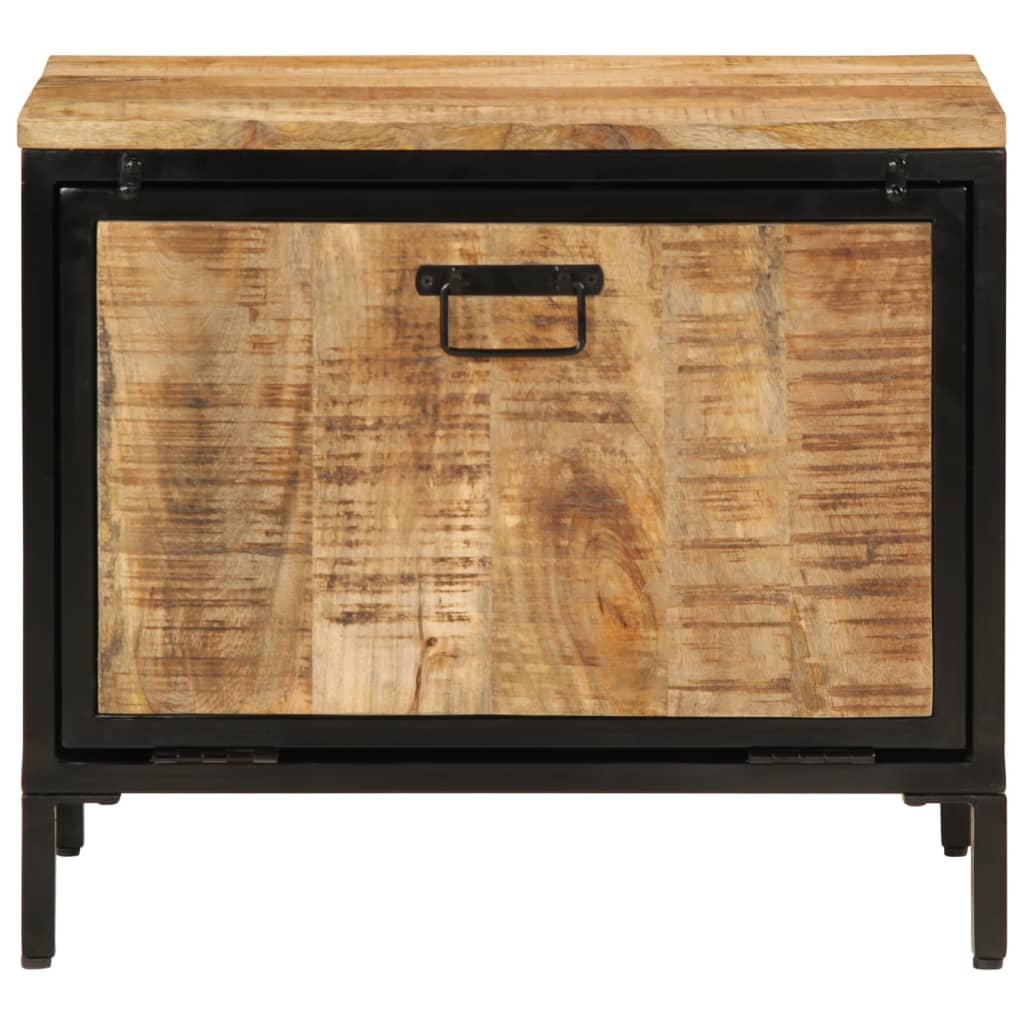 Vidaxl Schuhschrank 60x35x53 cm Solid Mangowood