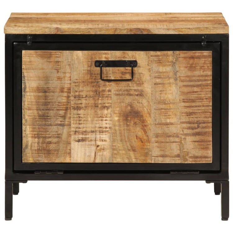 Vidaxl Schuhschrank 60x35x53 cm Solid Mangowood