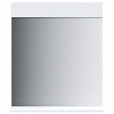 VidaXL Badezimmerspiegel mit Ablage Berg 60x12x70 cm Massivholz weiß - afbeelding 2