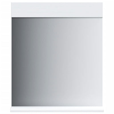 VidaXL Badezimmerspiegel mit Ablage Berg 60x12x70 cm Massivholz weiß