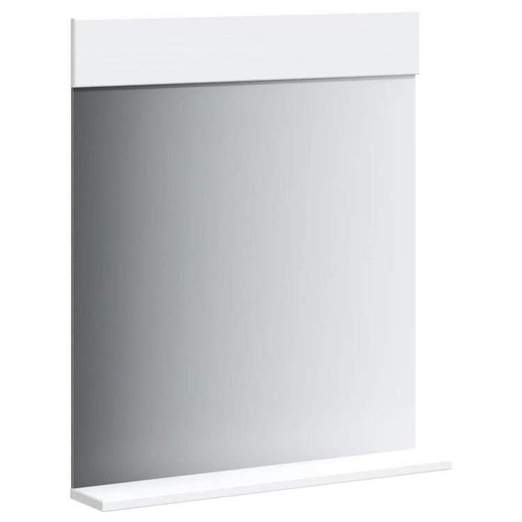 VidaXL Badezimmerspiegel mit Ablage Berg 60x12x70 cm Massivholz weiß
