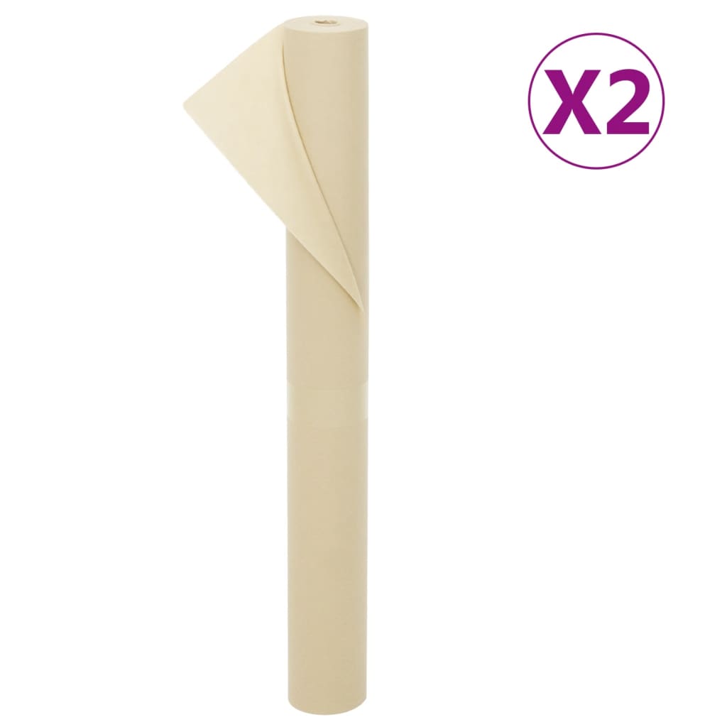 VidaXL Vliestuch für Pflanzen 2 Rollen 70 g m² 10x1,6 m