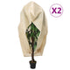 Vidaxxl Pflanzenabdeckungen mit Reißverschluss 2 Stk. 70 g m² 2,36 x 2 m