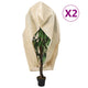 Vidaxxl Pflanzenabdeckungen mit Reißverschluss 2 Stk. 70 g m² 3,93 x 3 m