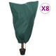 Vidaxxl Pflanzenabdeckungen mit Kordelzug 8 Stück 70 g m² 0,8x1,2 m
