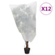 Vidaxxl Pflanzenabdeckungen mit Kordelzug 12 Stück 70 g m² 0,8x1 m