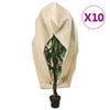 Vidaxxl Pflanzenabdeckungen mit Reißverschluss 10 Stück 70 g m² 1,2x1,8 m
