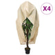 Vidaxxl Pflanzenabdeckungen mit Reißverschluss 4 Stk. 70 g m² 2,36 x 2 m