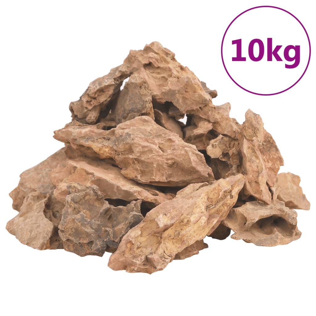 Vidaxl Dragon Stones 10 kg 1-10 cm Braun