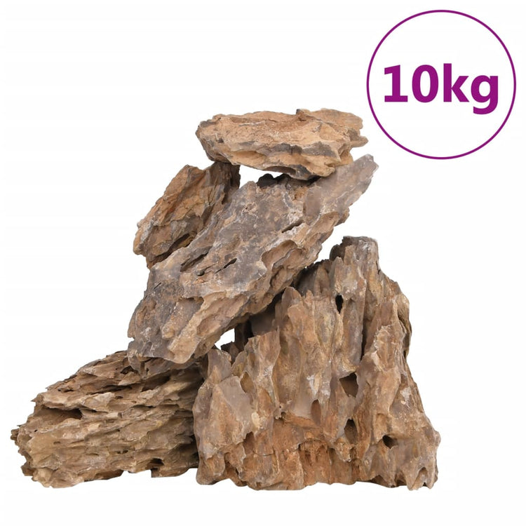 Vidaxl Dragon Stones gemischte Farbe 10 kg 10-30 cm