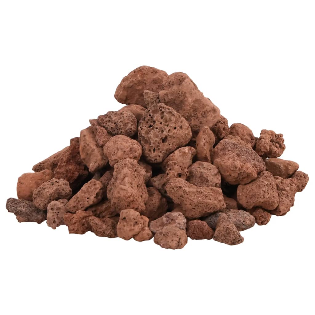 VidaXL Lavasteine 10 kg 1-2 cm rot