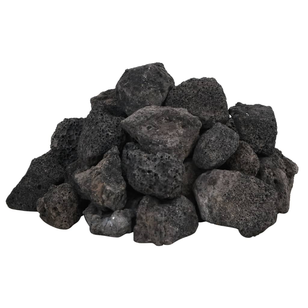Vidaxl Lava Stones 25 kg 3-5 cm schwarz