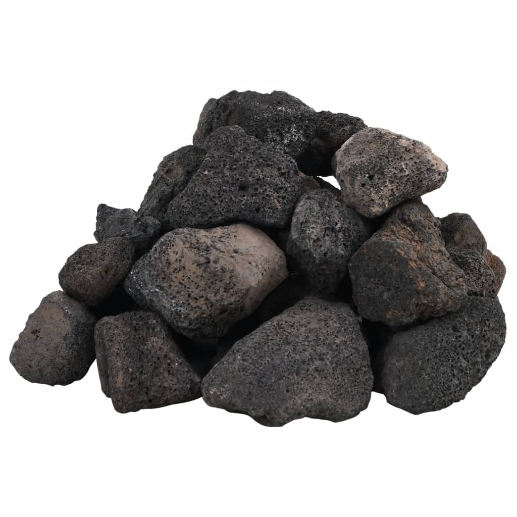 Vidaxl Lava Stones 10 kg 5-8 cm schwarz